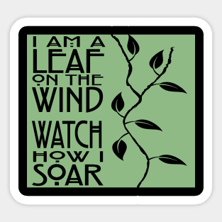Leaf on the Wind Sticker